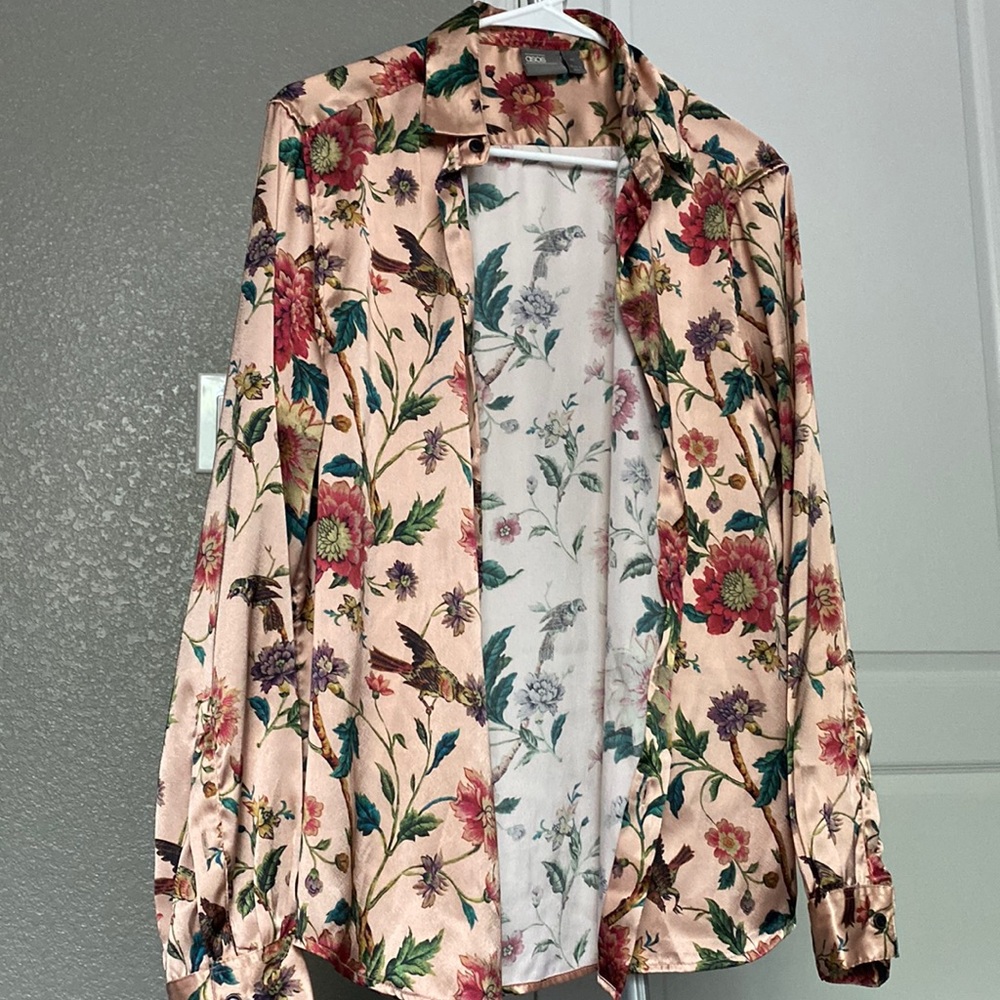 ASOS DESIGN regular fit satin shirt